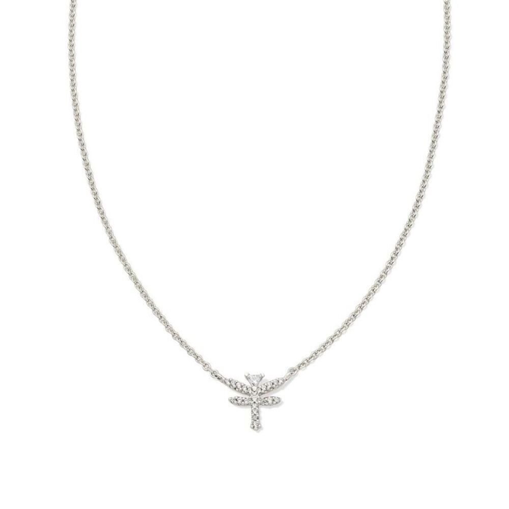 Kendra Scott Dragonfly Pendant Necklace - Rhodium/White